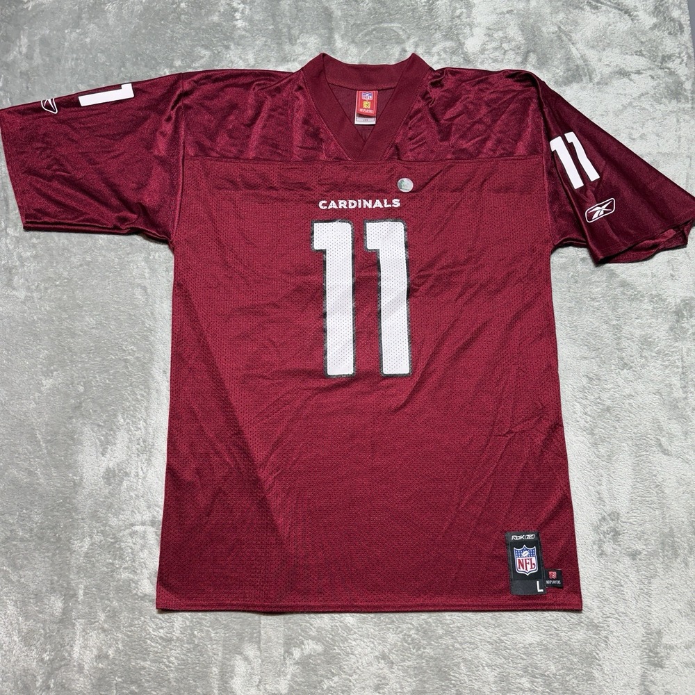 VTG Reebok NFL Arizona Cardinals Larry Fitzgerald 11 Jersey Mens Large L